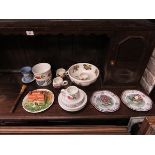 SUNDRY LOT OF CERAMICS INCLUDING SHELLEY, WEDGWOOD, PORTMEIRION, ETC.