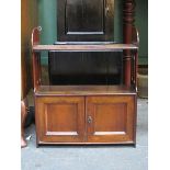 SMALL MAHOGANY WALL MOUNTING WALL UNIT