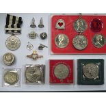 VICTORIAN ST. JOHNS AMBULANCE MEDALS AND CUFFLINKS, BADGES, ETC.