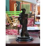 ORIENTAL STYLE FIGURE FORM TABLE LAMP,