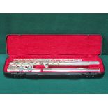 CASED LUMIERE SILVER PLATED FLUTE