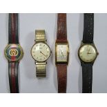 FOUR VARIOUS GENTS WRISTWATCHES
