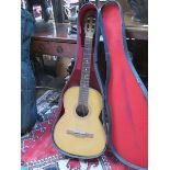 CASED ACOUSTIC GUITAR X2