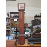 OAK CASED GRANDMOTHER CLOCK