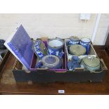 PARCEL OF VARIOUS WEDGWOOD DARK BLUE JASPERWARE