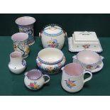 TEN PIECES OF POOLE POTTERY,