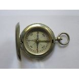 SILVER PLATED POCKET COMPASS