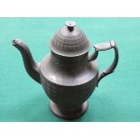 WEDGWOOD UNGLAZED BLACK BASALT COFFEE POT,