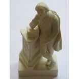 GOSS UNGLAZED FIGURE OF WILLIAM SHAKESPEARE,