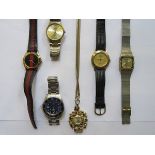 SIX VARIOUS WRISTWATCHES