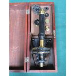 MAHOGANY CASED MICROSCOPE BY R&J BECK, LONDON, No.