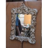 VICTORIAN STYLE PAINTED AND GILDED WALL MIRROR