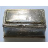 HALLMARKED SILVER CIGARETTE BOX,