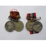 TWO AFRICA SERVICE MEDALS AND TWO SECOND WAR MEDALS