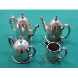 FOUR PIECE SILVER PLATED TEA SET BY REED & BARTON