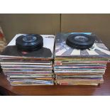 LARGE QUANTITY OF VARIOUS VINYL RECORDS INCLUDING THE BEATLES, ETC.