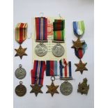 PARCEL OF VARIOUS SECOND WAR MEDALS, STARS, SPORTS MEDALS, ETC.