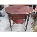 OVAL MAHOGANY PARLOUR TABLE