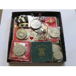 VICTORIAN ST. JOHNS AMBULANCE MEDALS AND CUFFLINKS, BADGES, ETC.