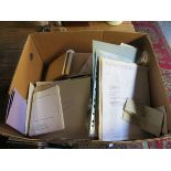 INTERESTING BOX LOT CONTAINING VARIOUS ARTIST'S LETTERS AND CORRESPONDENCES FROM AUTHORS AND