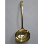 GEORGIAN HALLMARKED SILVER LADLE LONDON ASSAY