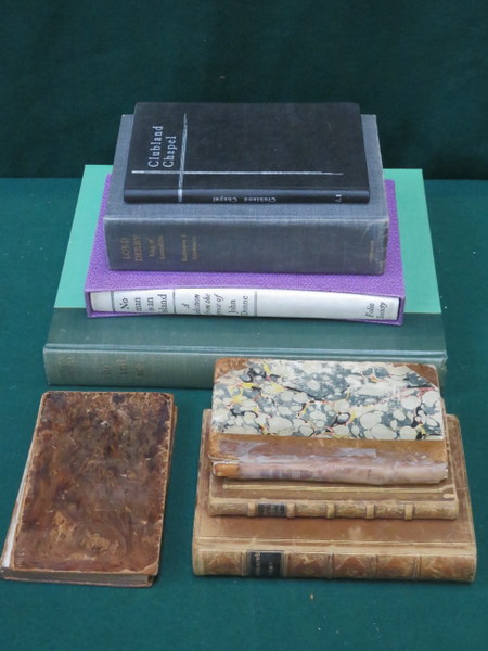 PARCEL OF MIXED VOLUMES INCLUDING THE MINSTREL 1806 - THE VALLEY OF LLANHERNE 1801 -THE PLEASURES