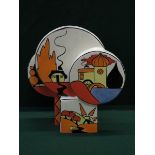 LORNA BAILEY LIMITED EDITION HANDPAINTED CERAMIC GEOMETRIC VASE, No 42/100,