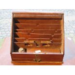 TAMBOUR FRONTED STATIONERY BOX FOR RESTORATION