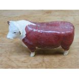 BESWICK GLAZED CERAMIC COW