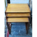 G PLAN TEAK NEST OF THREE TABLES