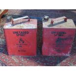 TWO VINTAGE PETROL CANS