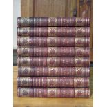 EIGHT VOLUME SET- LIVES OF EMINENT AND ILLUSTRIOUS ENGLISHMEN, DATED 1837, PRINTED BY A.