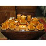 QUANTITY OF HORNSEA SAFFRON KITCHENWARE,