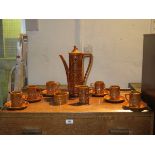 PORTMEIRION TOTEM FIFTEEN PIECE COFFEE SET BY SUSAN WILLIAMS ELLIS