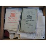 SMALL PARCEL OF MIXED MILITARY RELATED EPHEMERA