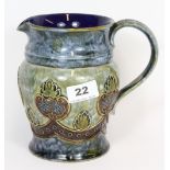 A Royal Doulton stone ware jug H17cms