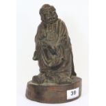 An early 20th century Chinese carved bamboo figure H21cms