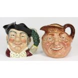 2 large Royal Doulton character jugs of John Barleycorn and Mine Host