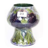 A Morris ware tube lined vase with slight restoration to rim H16cms
