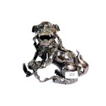 A superb 19th century Chinese bronze lion dog figure H 18cm