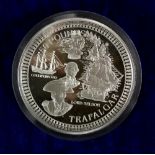 A cased silver Battle of Trafalgar Commemorative fine silver proof 2005 £50 coin