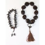 Two interesting strings of natural seed Tibetan prayer beads