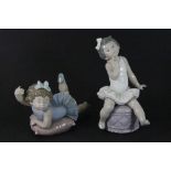 2 Lladro figures of girls