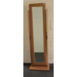 A modern free standing dressing mirror