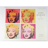 Andy Warhol, folio of 6 pop art prints dated 1989