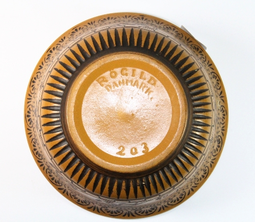 A Danish Rogild studio pottery bowl, Dia 23cm - Image 2 of 2