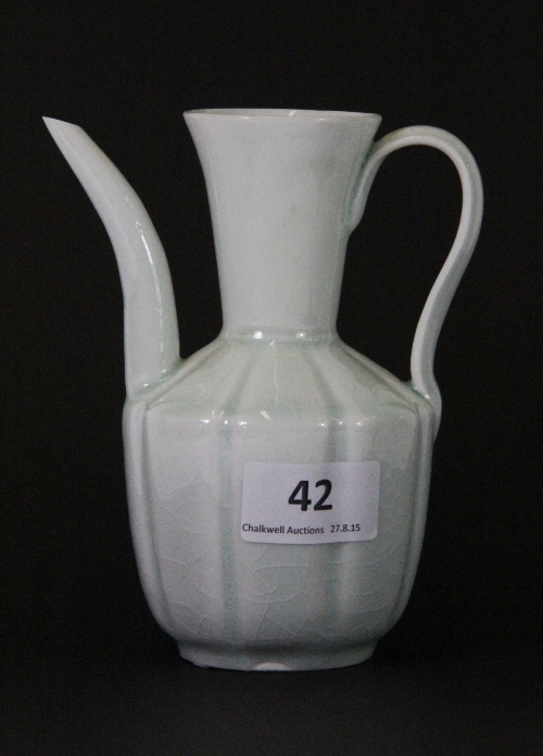 A fine Chinese Qingbai porcelain wine ewer, H 14cm