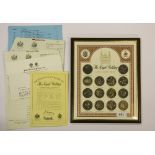 A framed set of 1981 Royal wedding coins