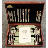 An extensive George Butler cased cutlery set