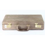 An elephant hide attaché case